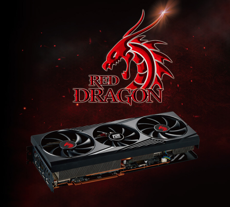 PowerColor RED DRAGON Radeon RX 6800 Video Card